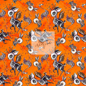 Orange Skeleton Animals