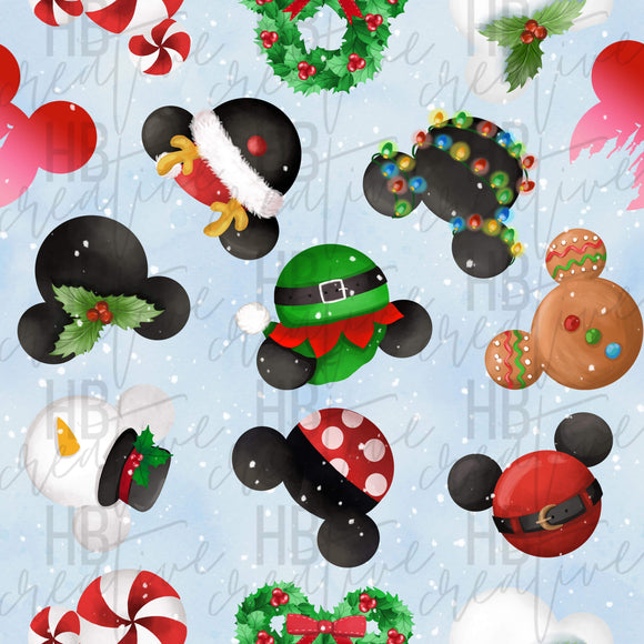 Christmas Mouse Heads (without bows)