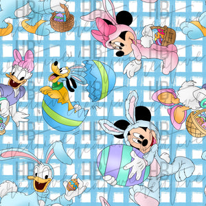 Easter Friends (blue gingham)