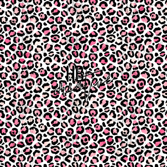 Pink/White Leopard