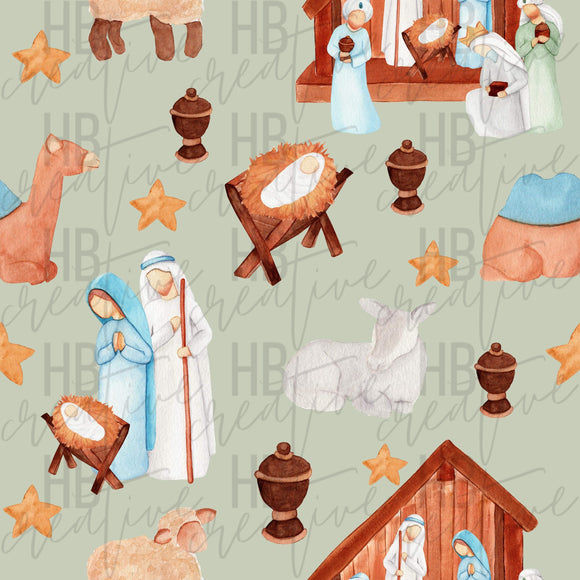 Nativity (watercolor)