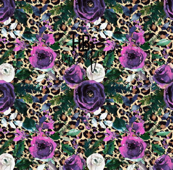 Leopard Purple Floral