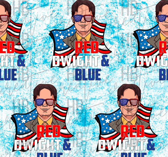 Red, Dwight, and Blue